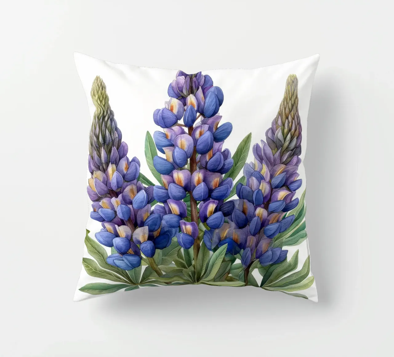 Fiore di lupino 2 cuscino da Bold Blooms