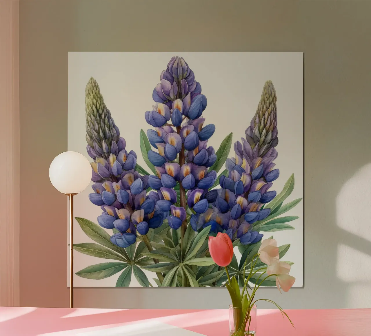 Fiore di lupino 2 carta hahnemühle da Bold Blooms