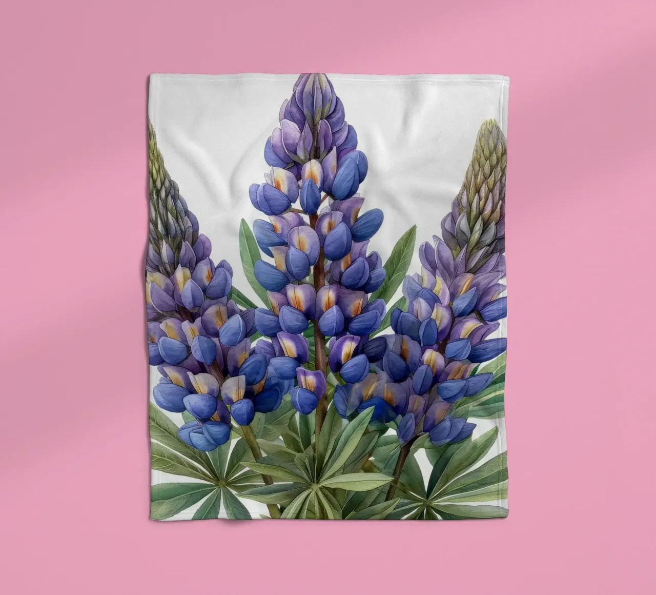 Fiore di lupino 2 coperta in pile da Bold Blooms