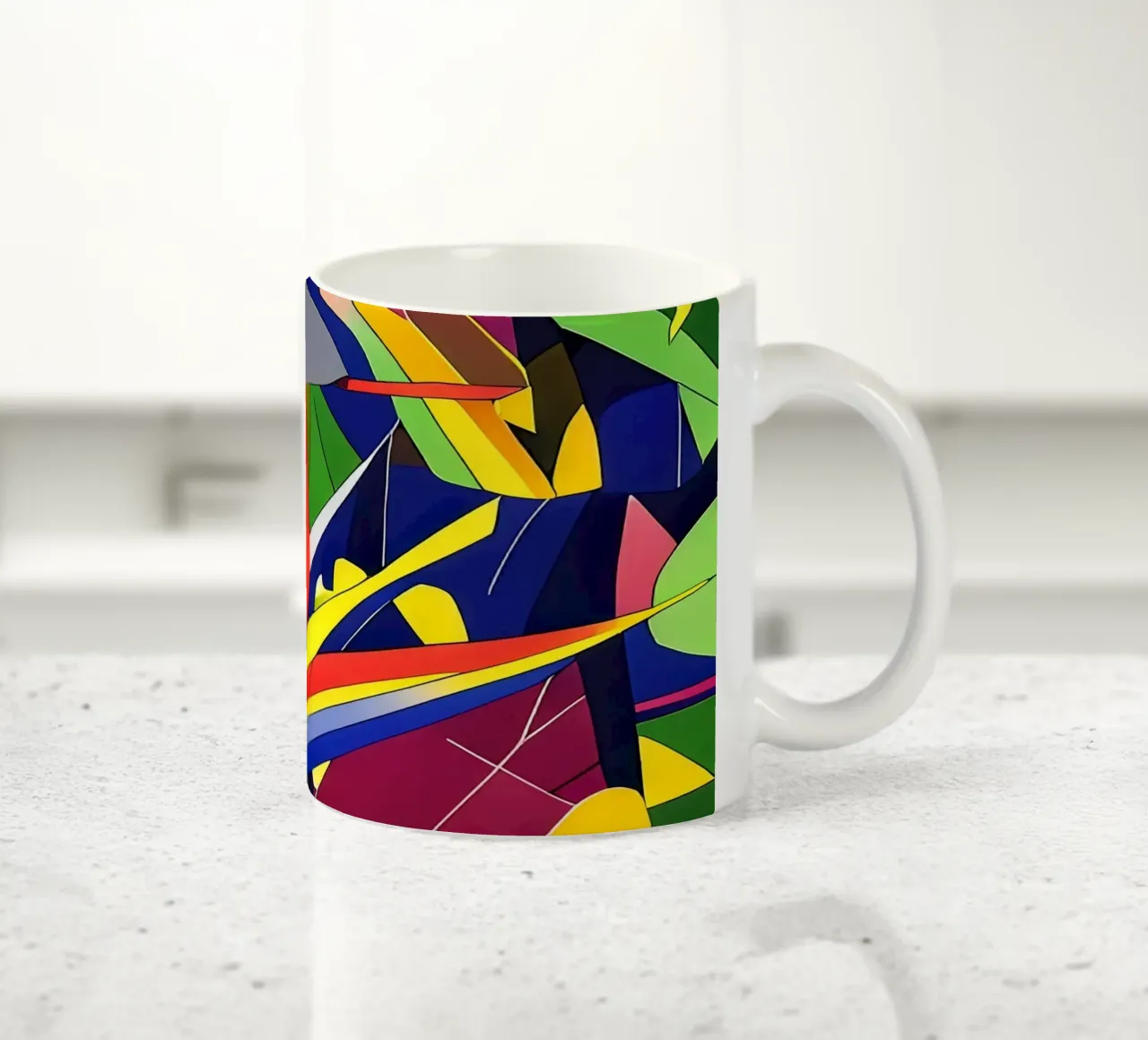 Blumen_6 tazza in ceramica da Abstract Art by LK
