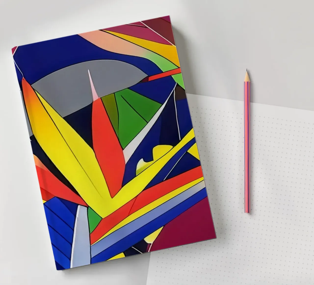 Blumen_6 notebook by Abstract Art by LK
