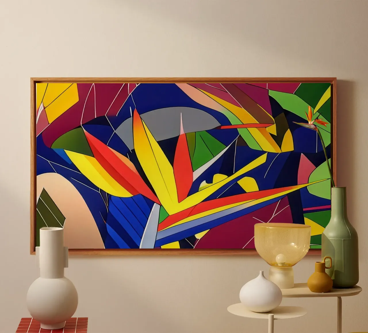 Blumen_6 canvas by Abstract Art by LK