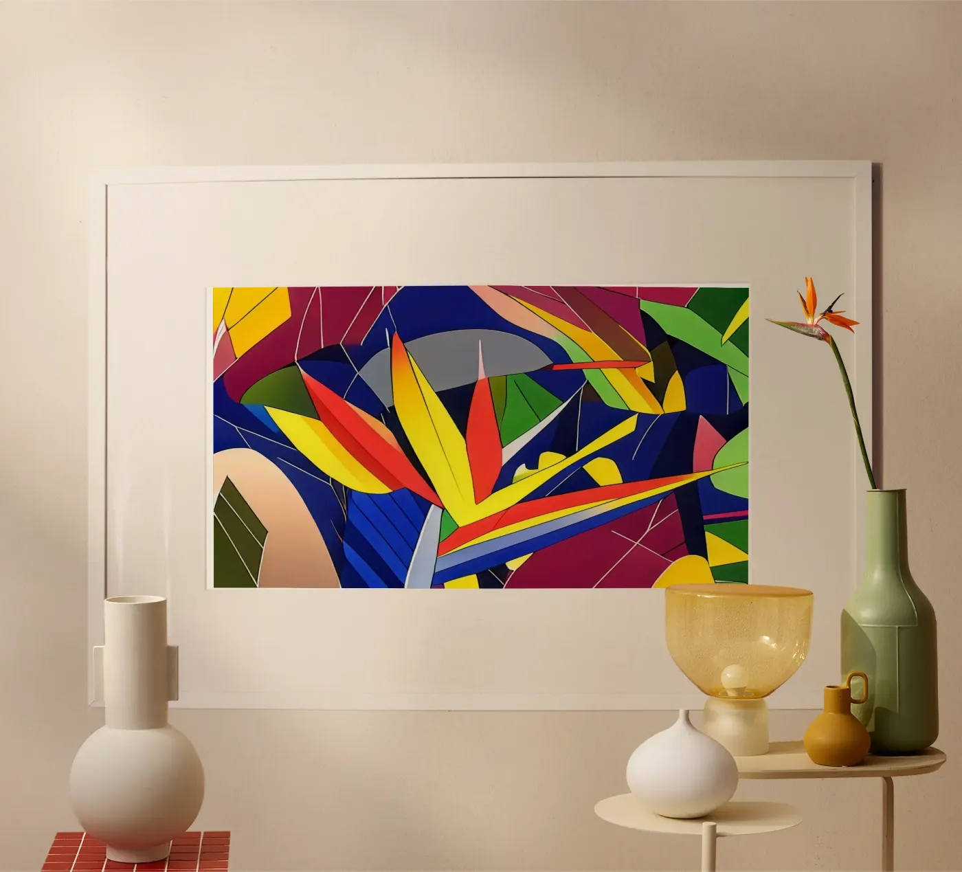 Blumen_6 poster van Abstract Art by LK