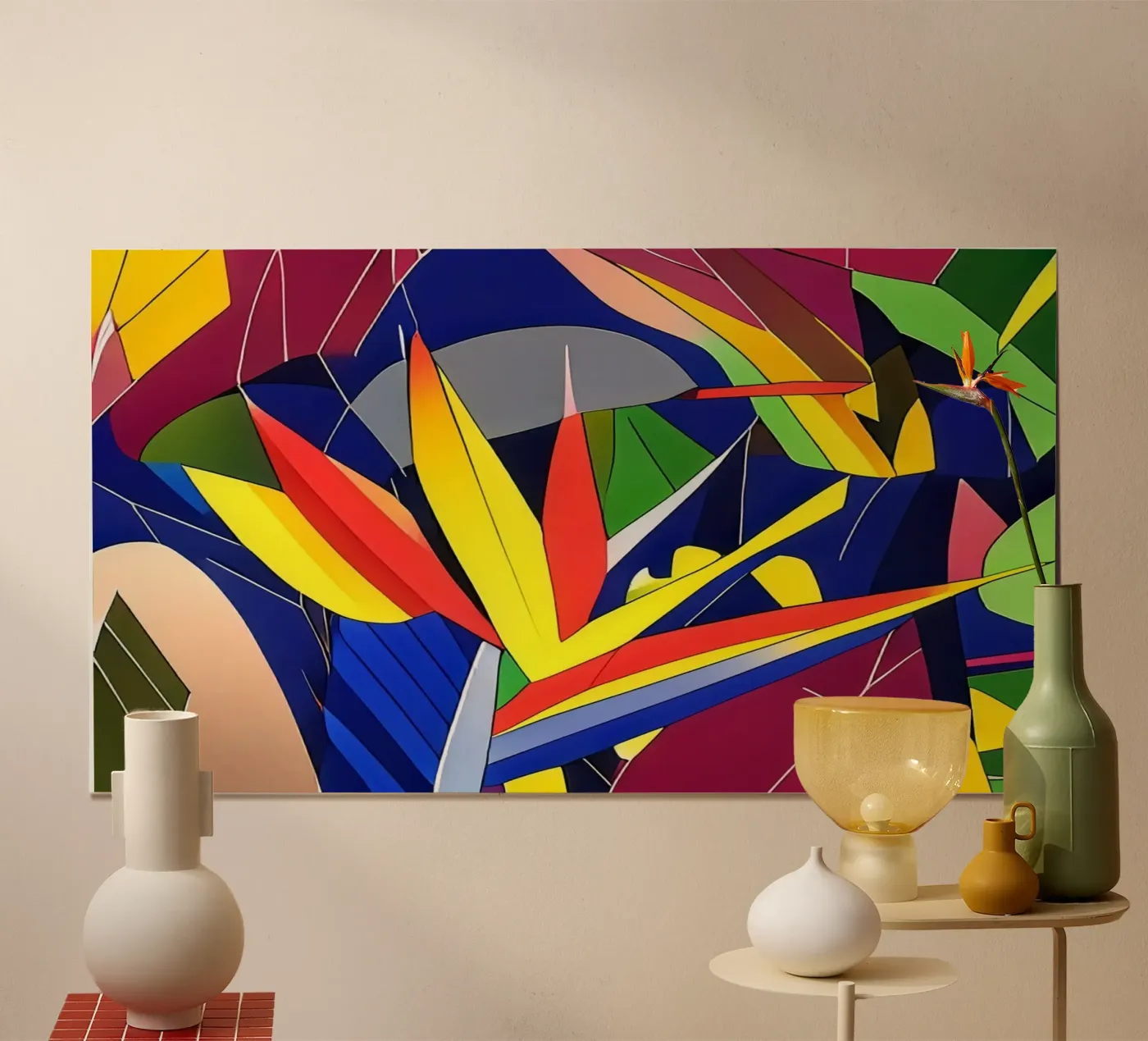 Blumen_6 poster van Abstract Art by LK