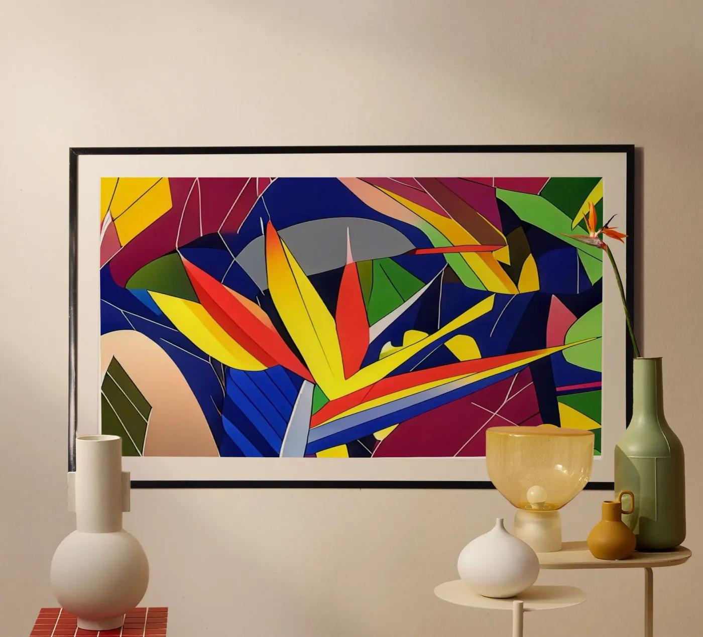 Blumen_6 poster van Abstract Art by LK