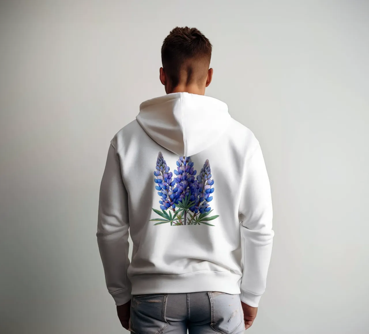 Fiore di lupino 3 felpa con cappuccio da Bold Blooms