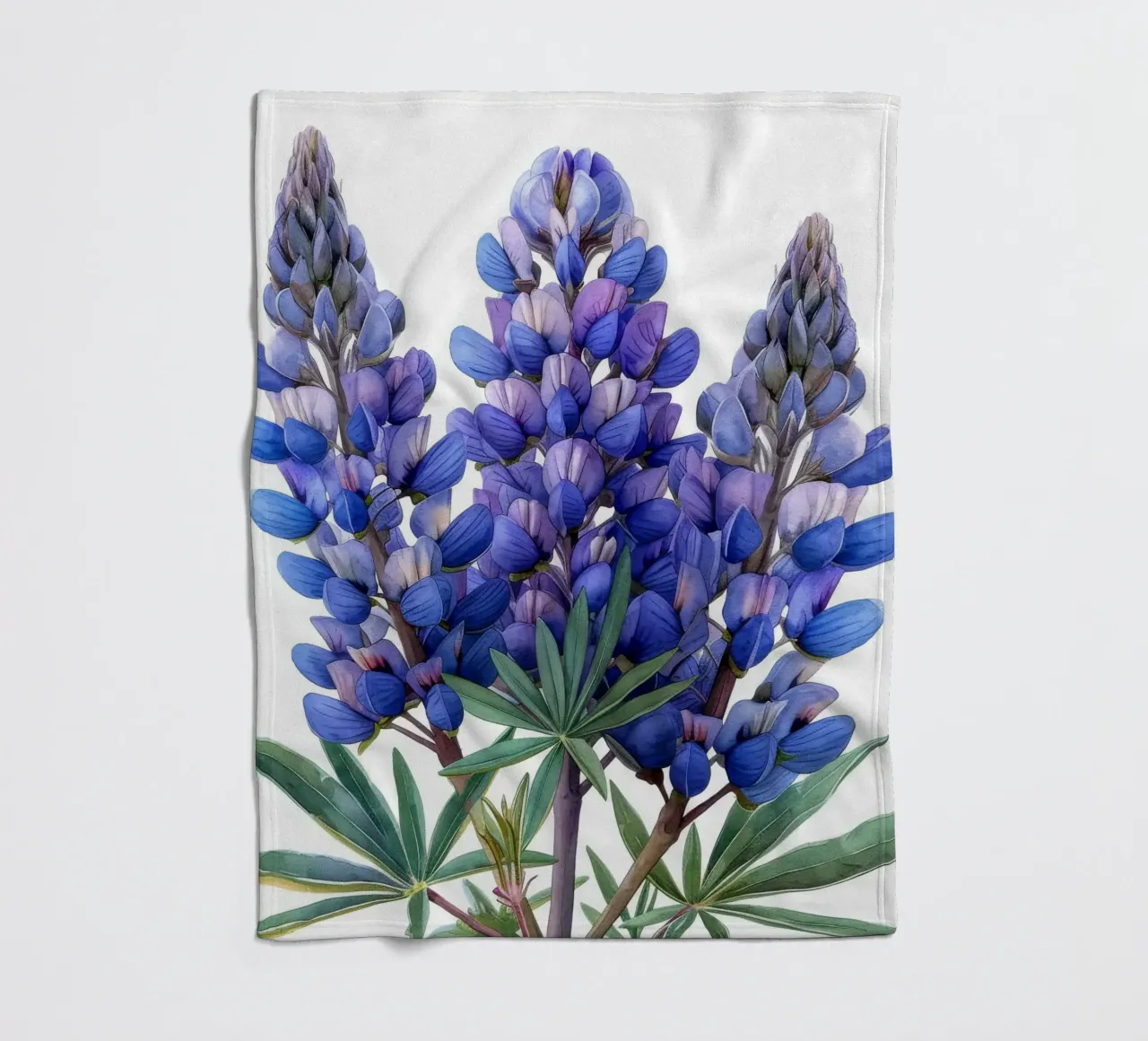 Fiore di lupino 3 coperta in pile da Bold Blooms