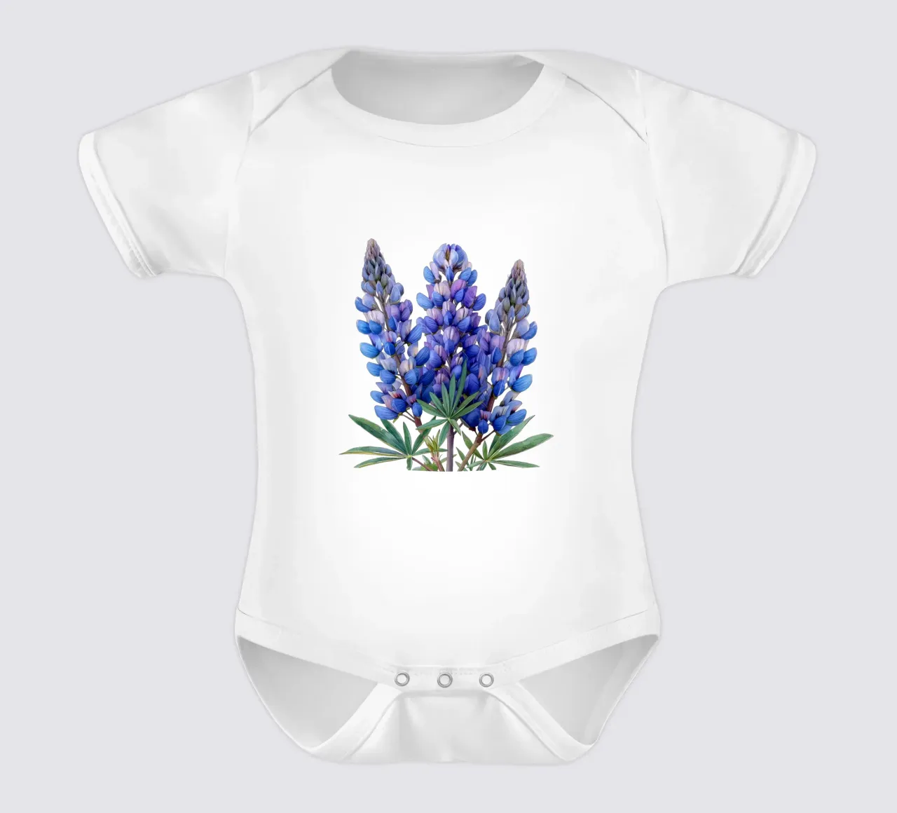 Fiore di lupino 3 body neonato maniche corte da Bold Blooms