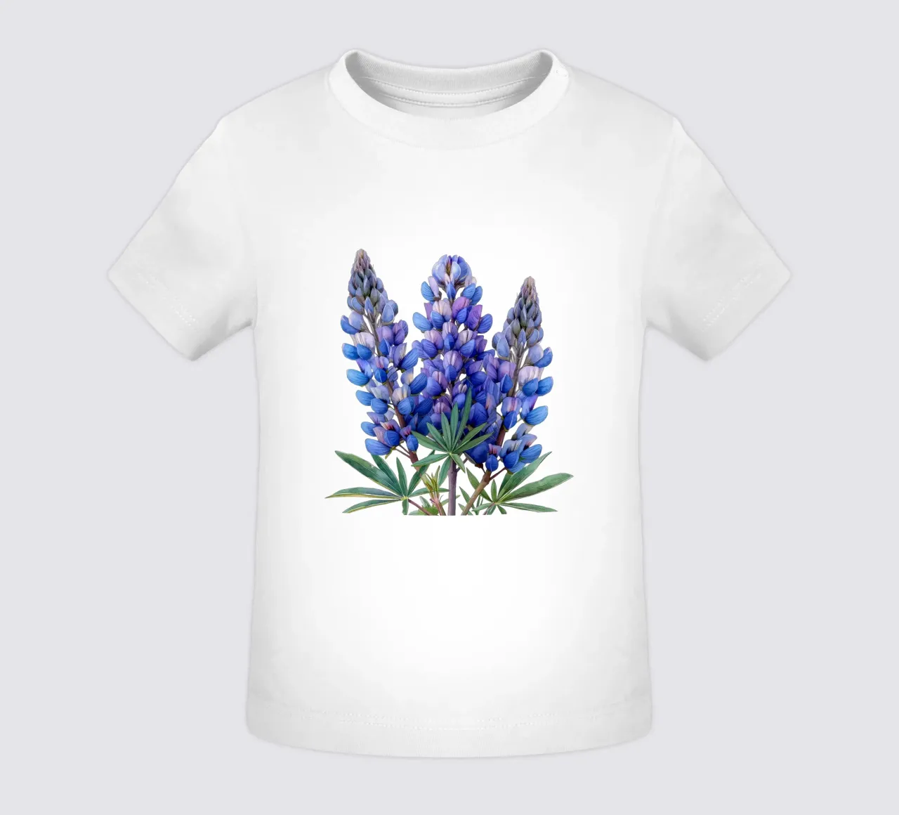 Lupine Flower 3 baby t-shirt by Bold Blooms
