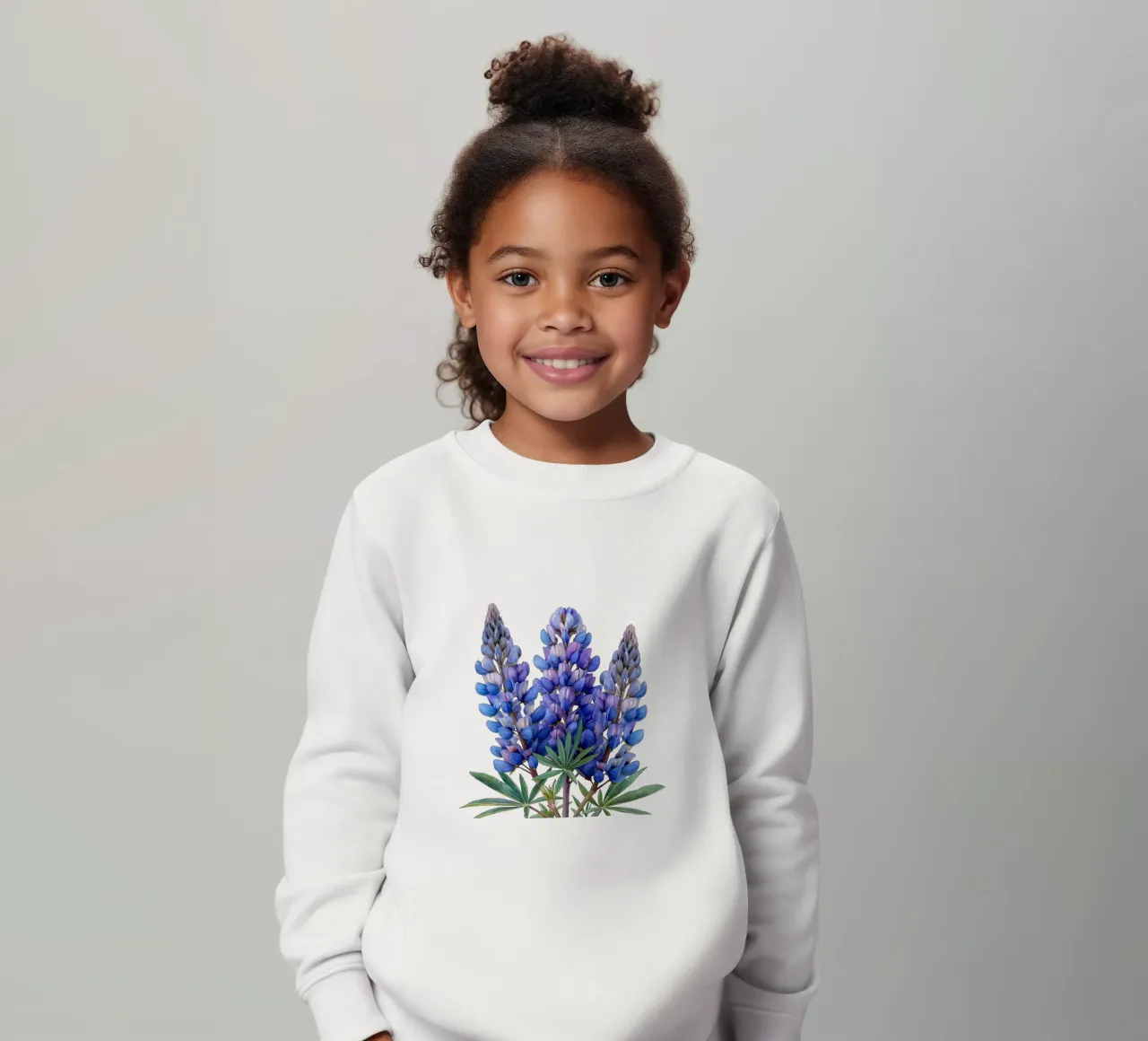 Fiore di lupino 3 felpa bambino da Bold Blooms