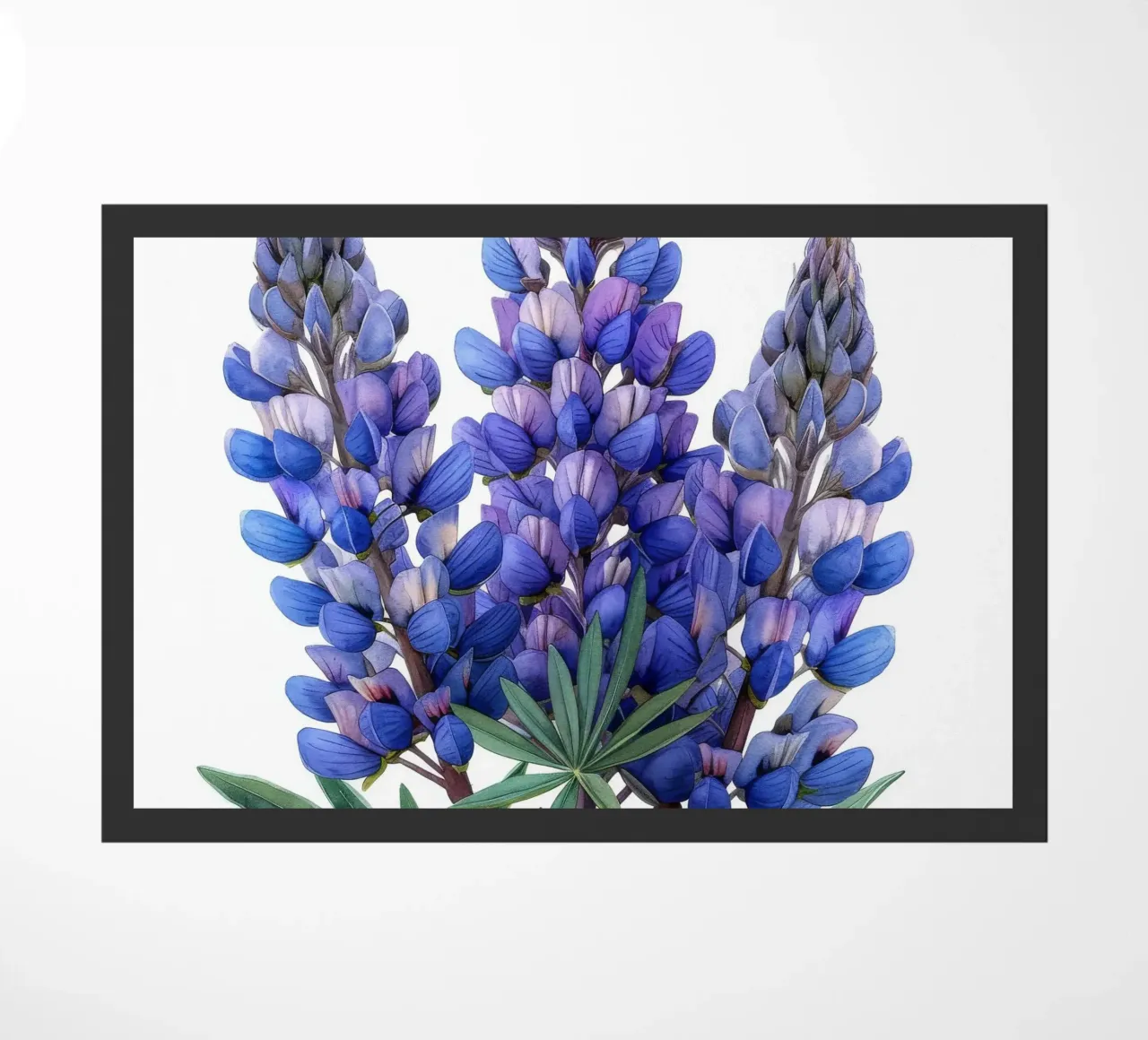 Fiore di lupino 3 zerbino da Bold Blooms