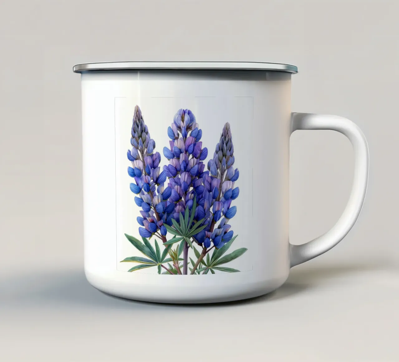 Fiore di lupino 3 tazza in smalto da Bold Blooms
