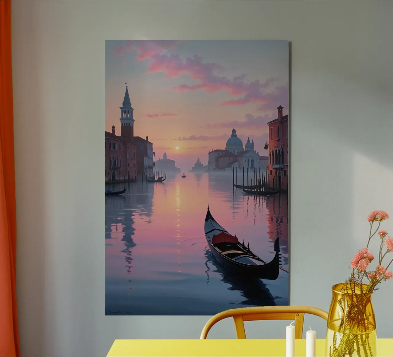 Whispers of Venice at Dusk alluminio dibond da AlbertKlee