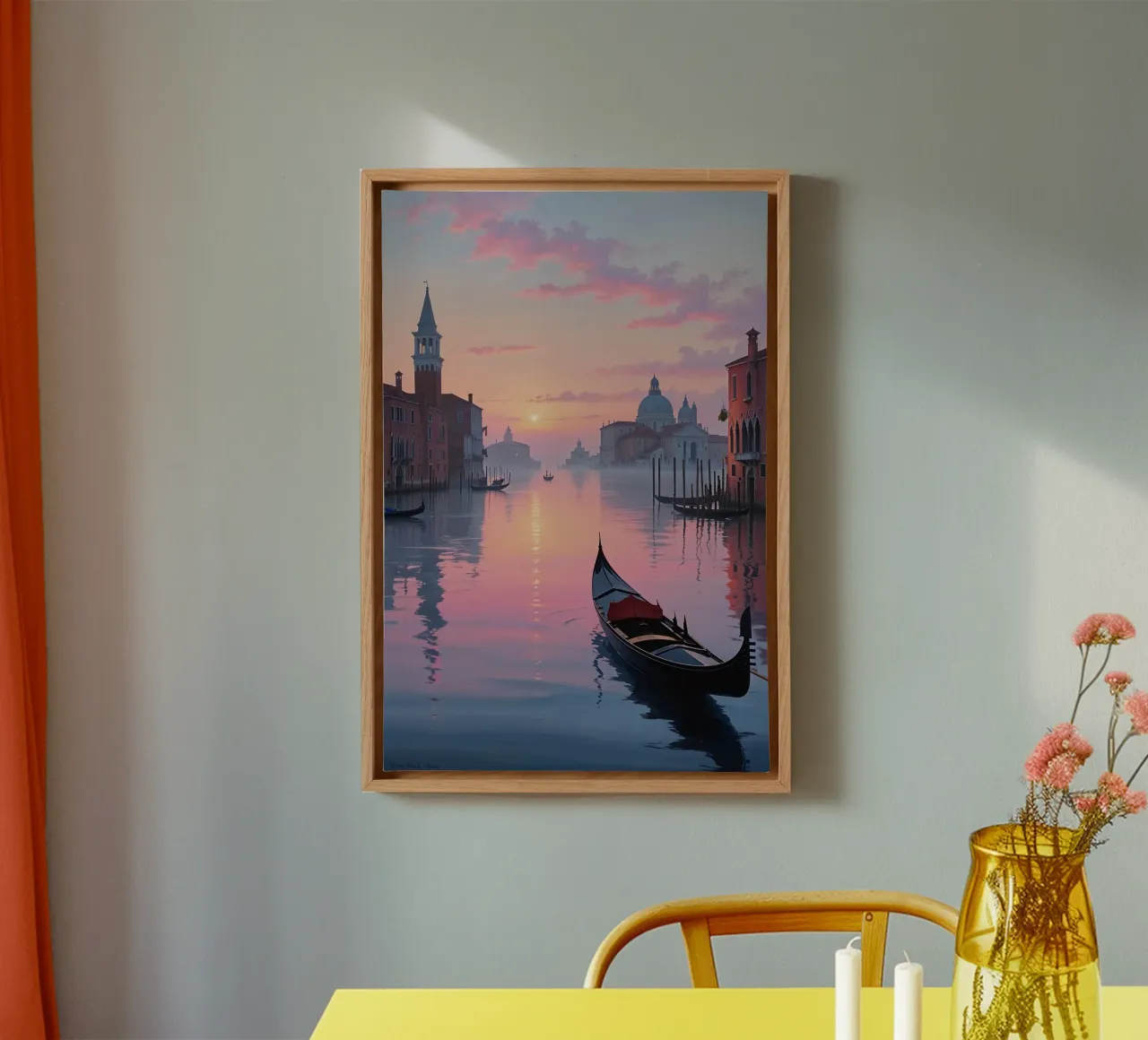 Whispers of Venice at Dusk tela con Cornice a cassetta da AlbertKlee