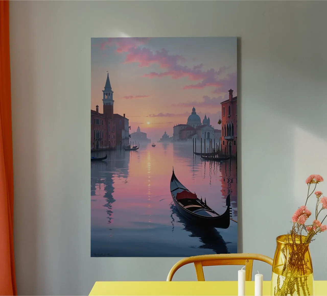 Whispers of Venice at Dusk tela con Cornice a cassetta da AlbertKlee