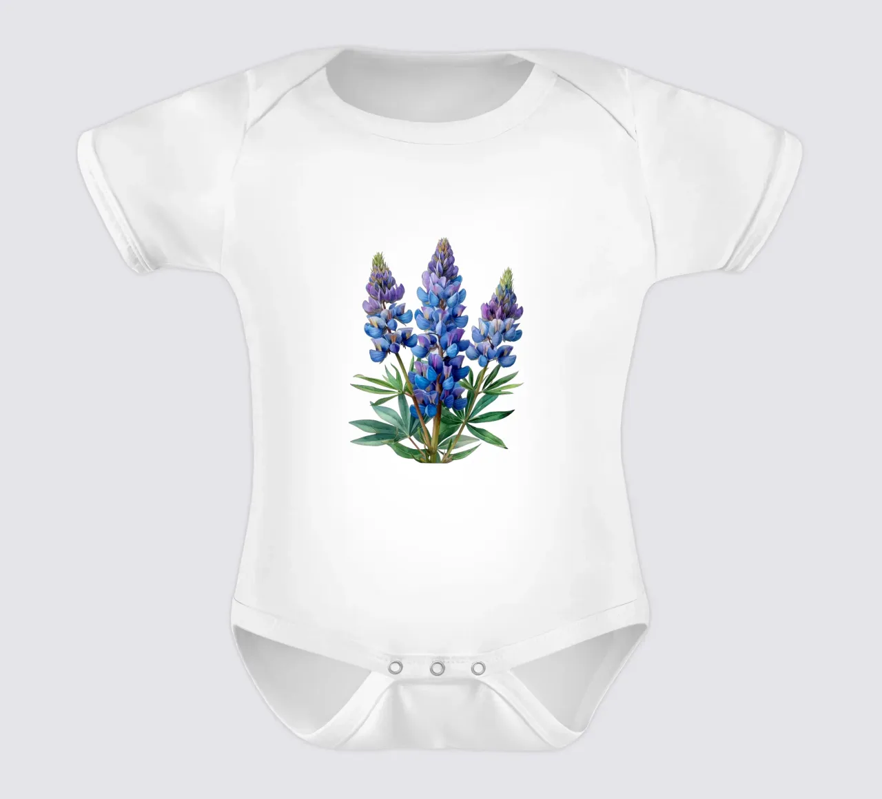 Fiore di lupino 4 body neonato maniche corte da Bold Blooms