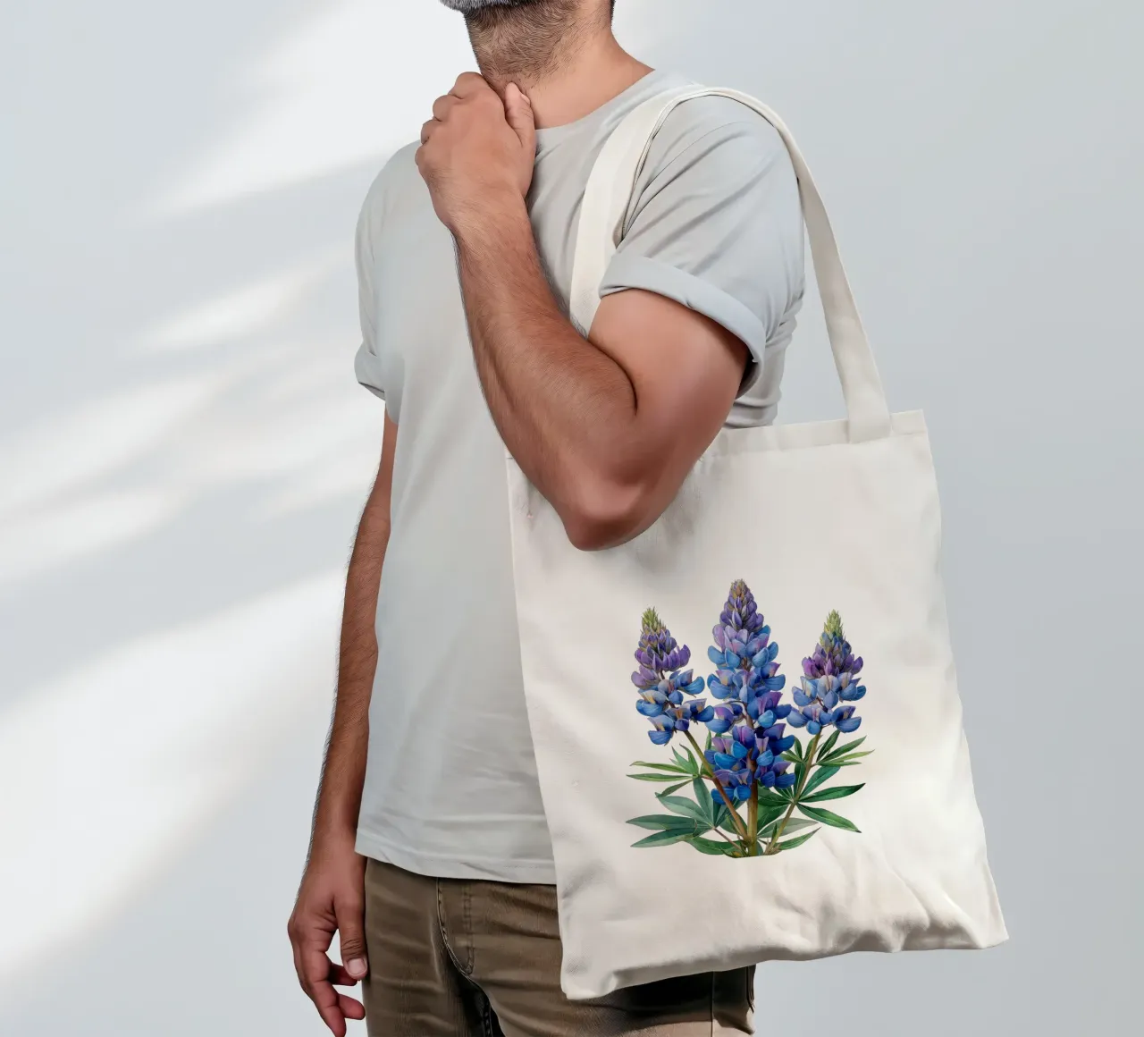 Lupine Flower 4 tote bag by Bold Blooms