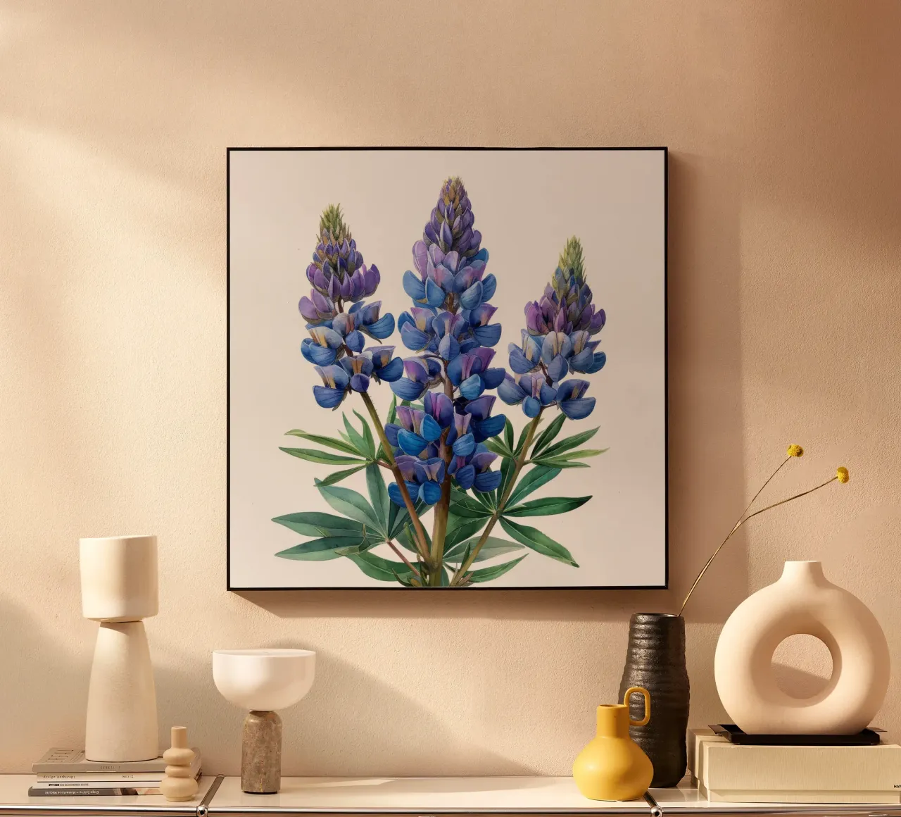 Fiore di lupino 4 alluminio dibond da Bold Blooms