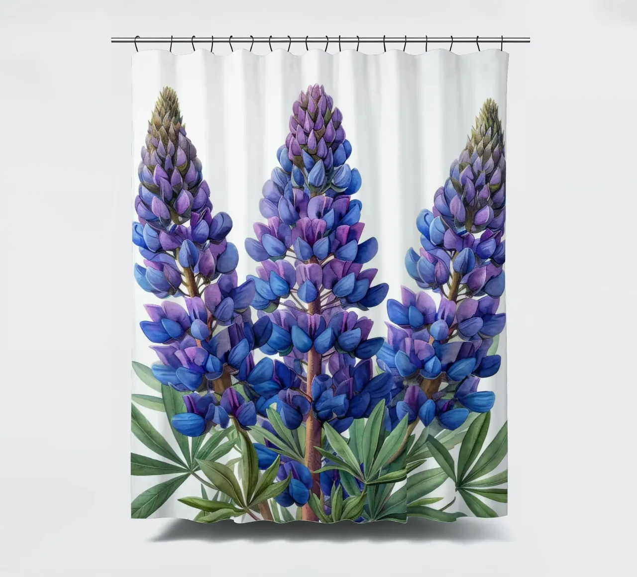 Lupinenblüte 1 Duschvorhang von Bold Blooms