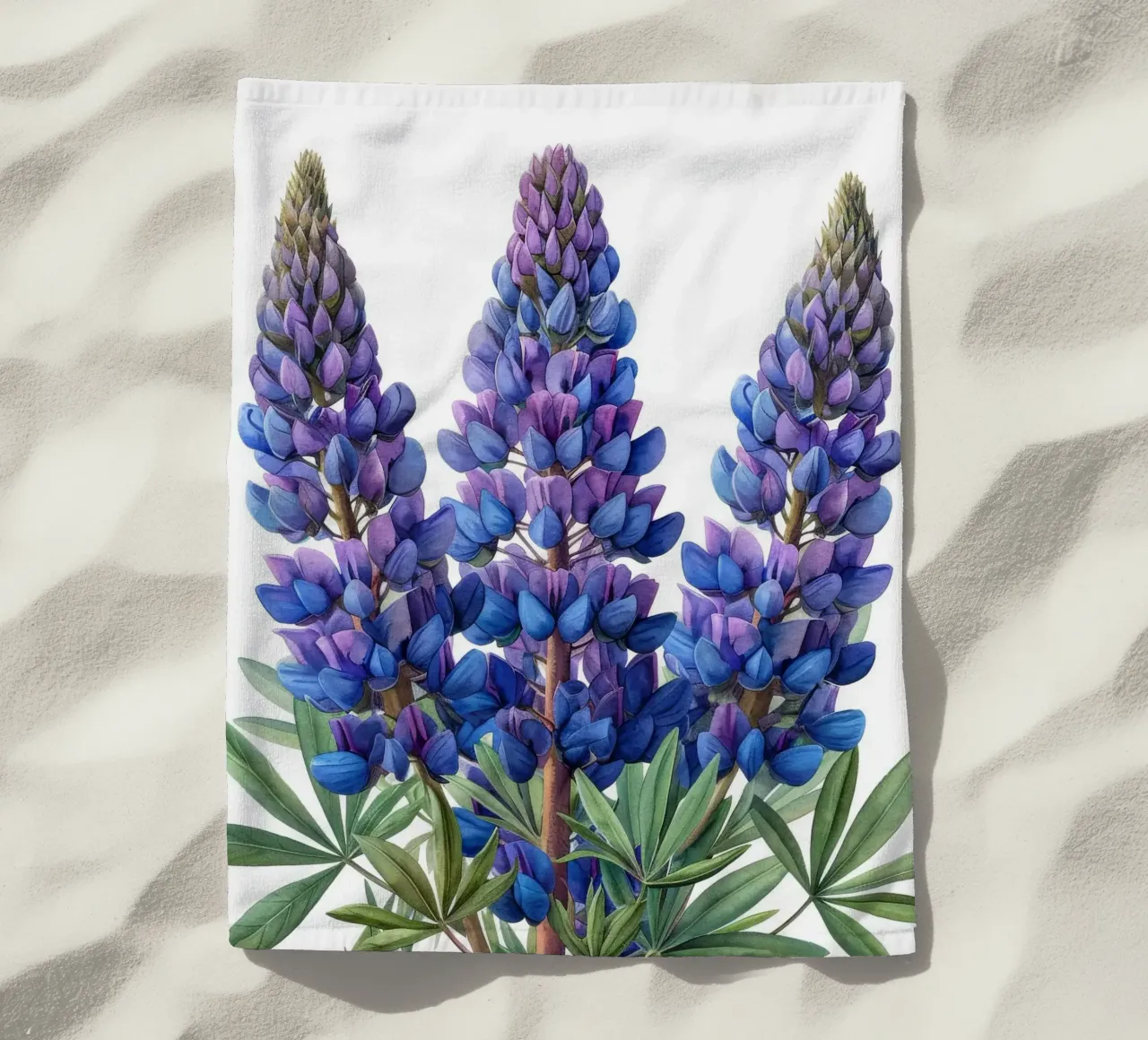 Fiore di lupino 1 telo mare da Bold Blooms