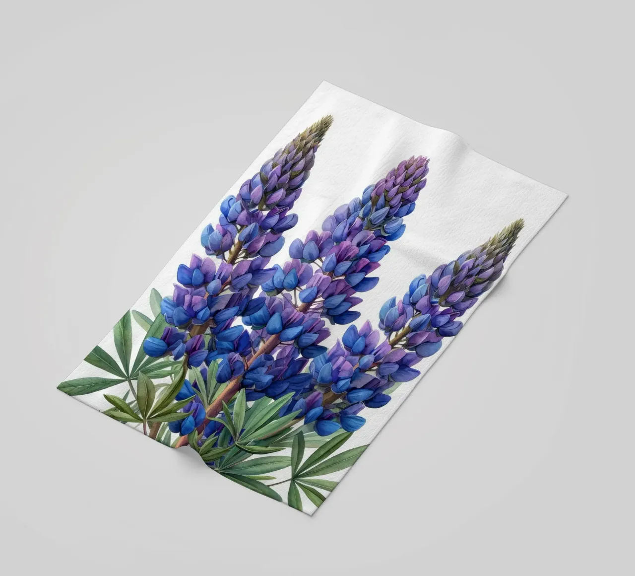 Fiore di lupino 1 telo mare da Bold Blooms