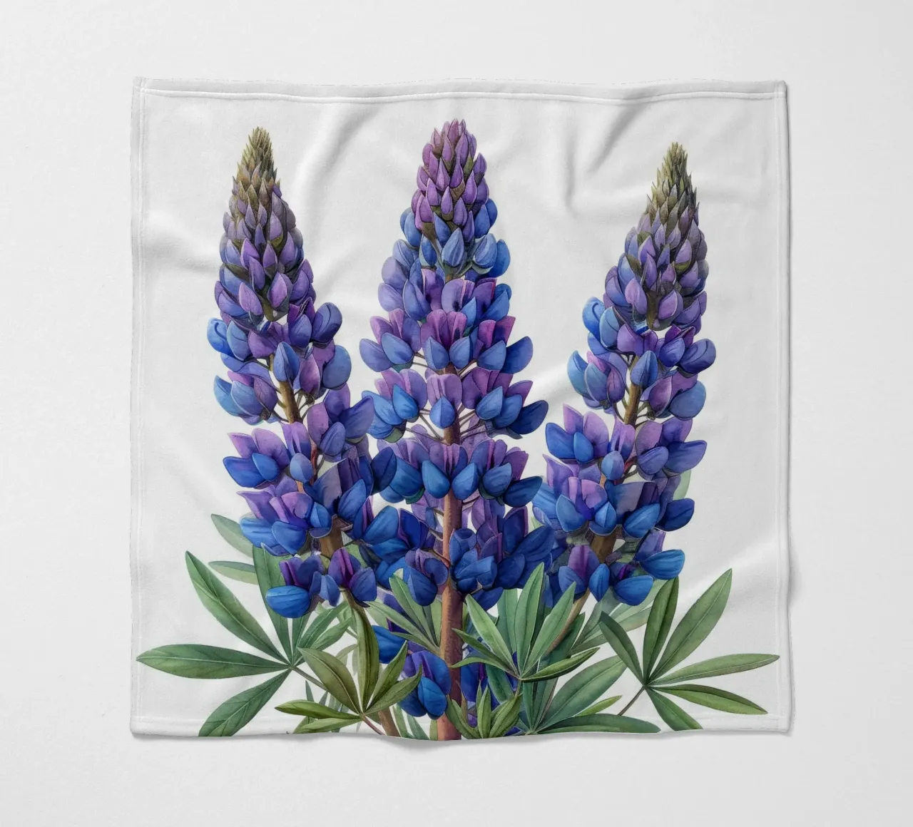 Fiore di lupino 1 coperta in pile da Bold Blooms