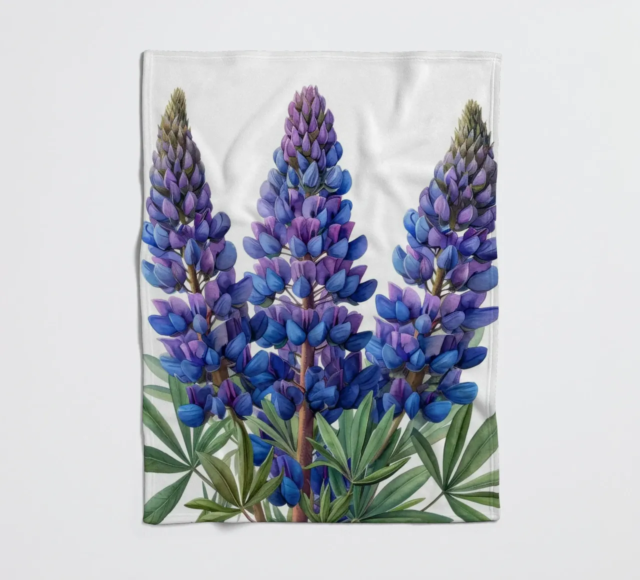 Fiore di lupino 1 coperta in pile da Bold Blooms