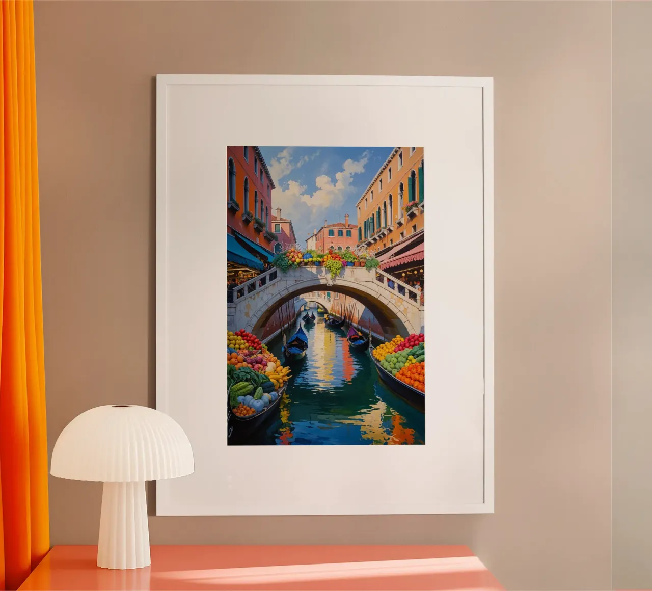 Rialto Market Vibrance in Venice poster da AlbertKlee