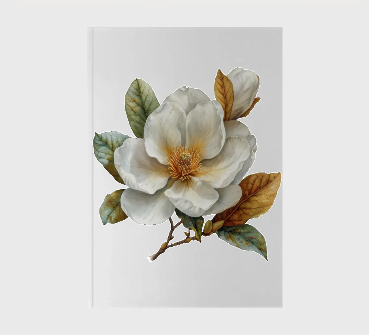 Magnolia Flower 2 notebook by Bold Blooms
