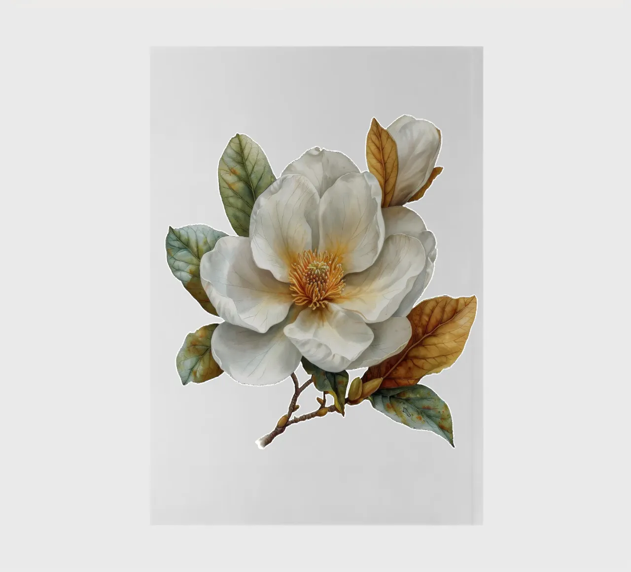 Magnolia Flower 2 notebook by Bold Blooms