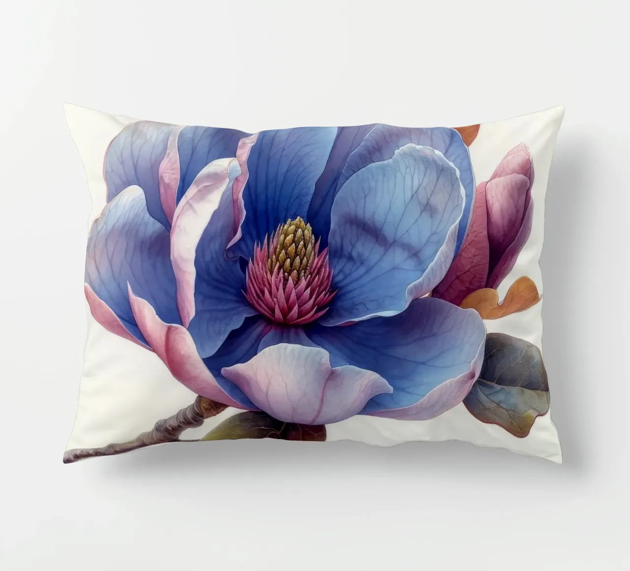 Magnolia Flower 3 decorative cushion by Bold Blooms
