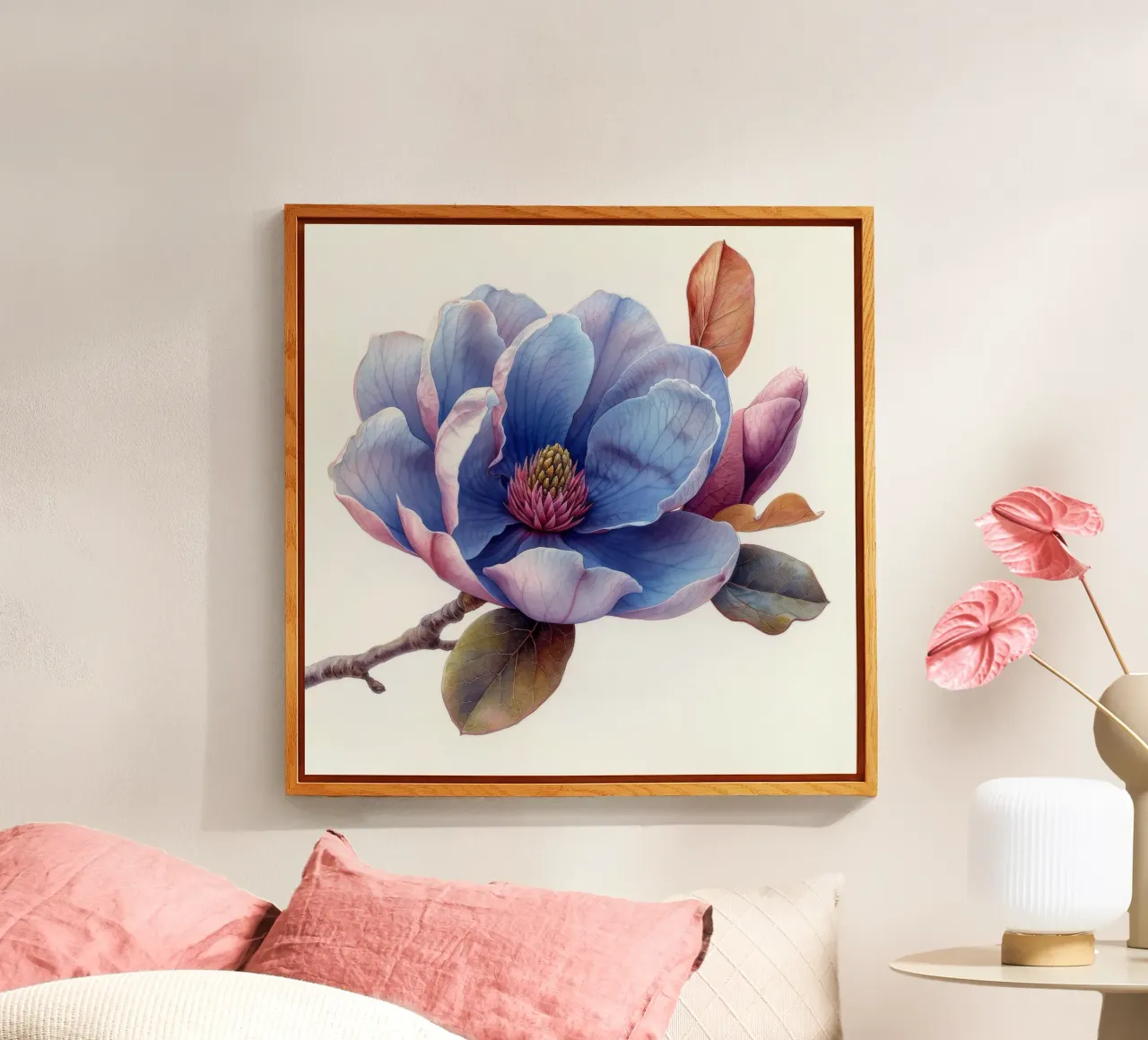 Magnolia Flower 3 acrylic glass by Bold Blooms