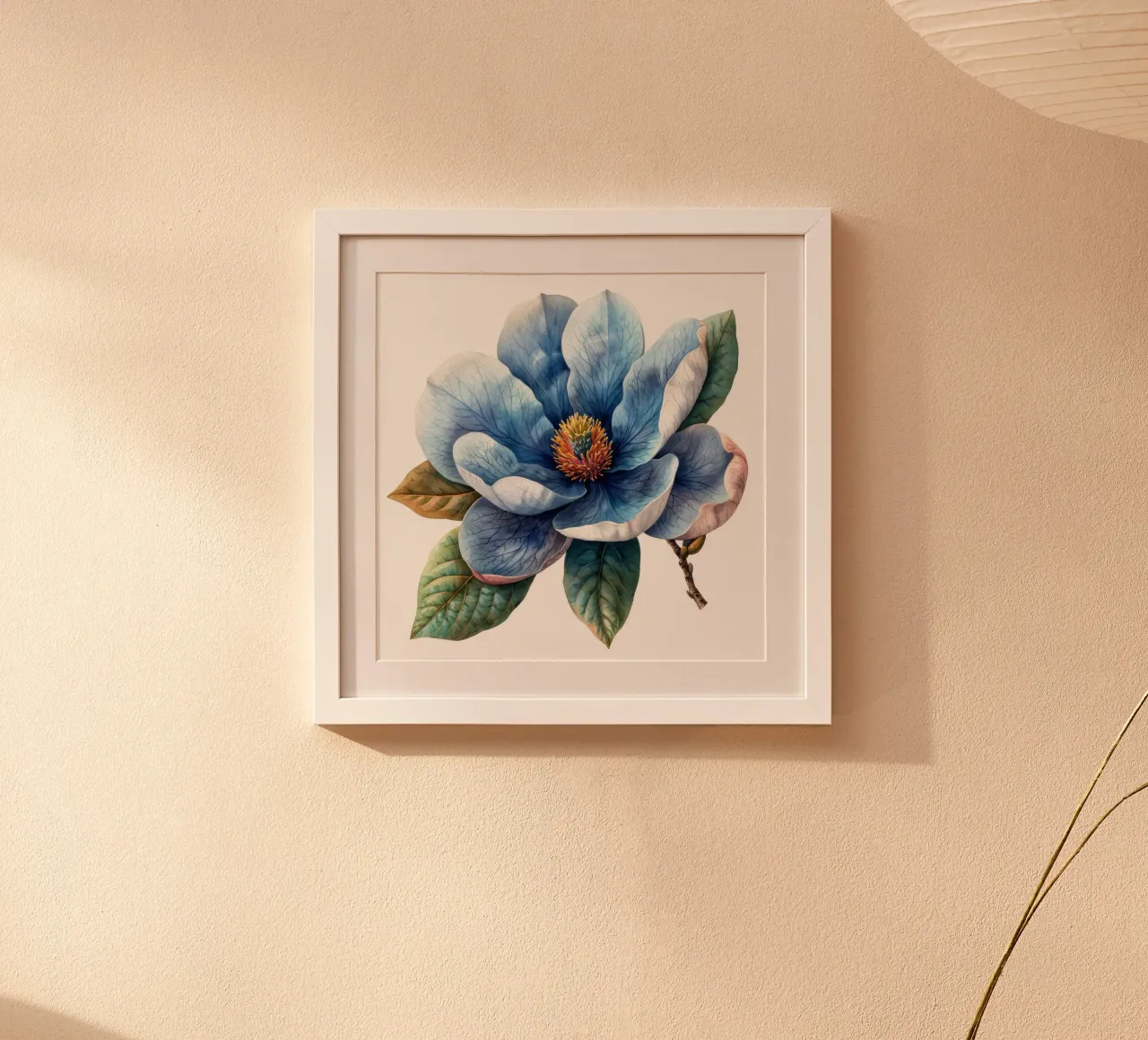 Fiore di magnolia 1 poster con telaio in plastica da Bold Blooms