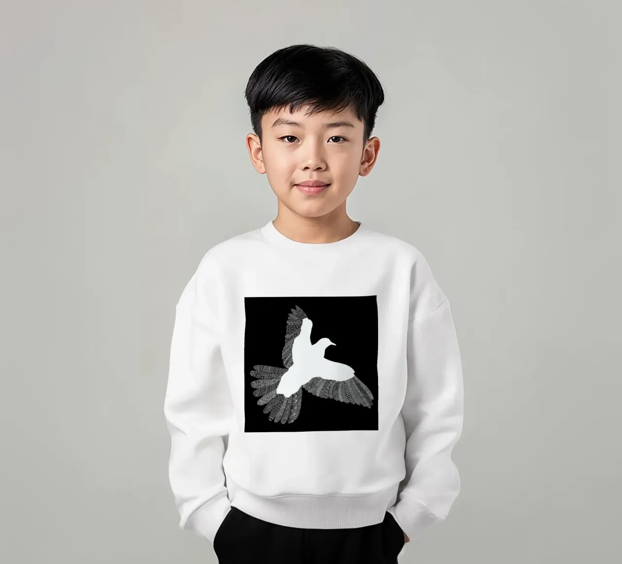 Bird 01 felpa bambino da Florent Bodart
