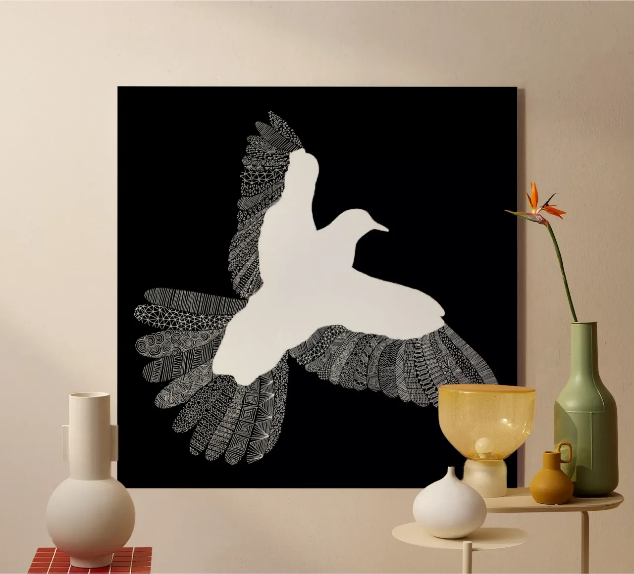 Bird 01 acrylic glass by Florent Bodart