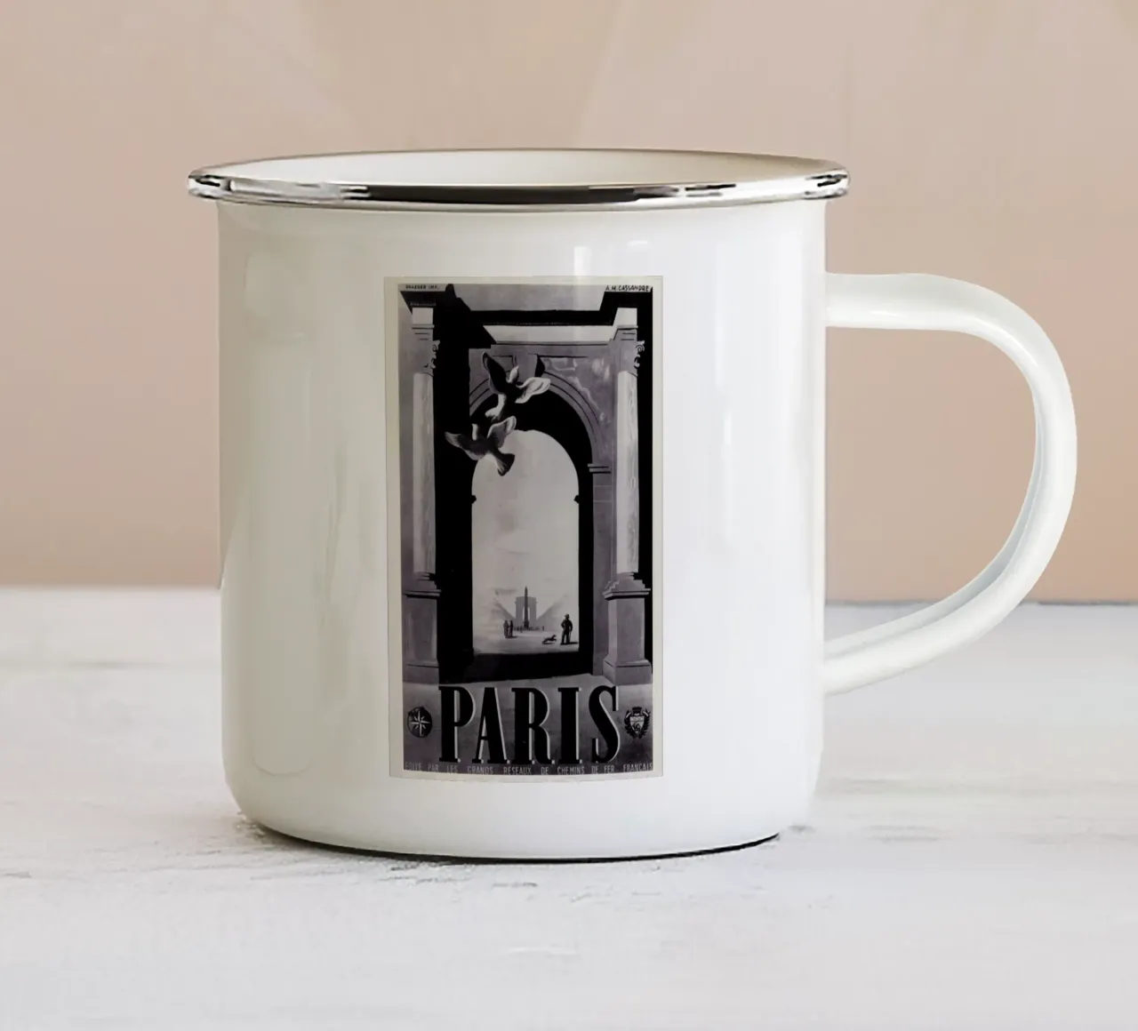 Paris tazza in smalto da Hemingway Design