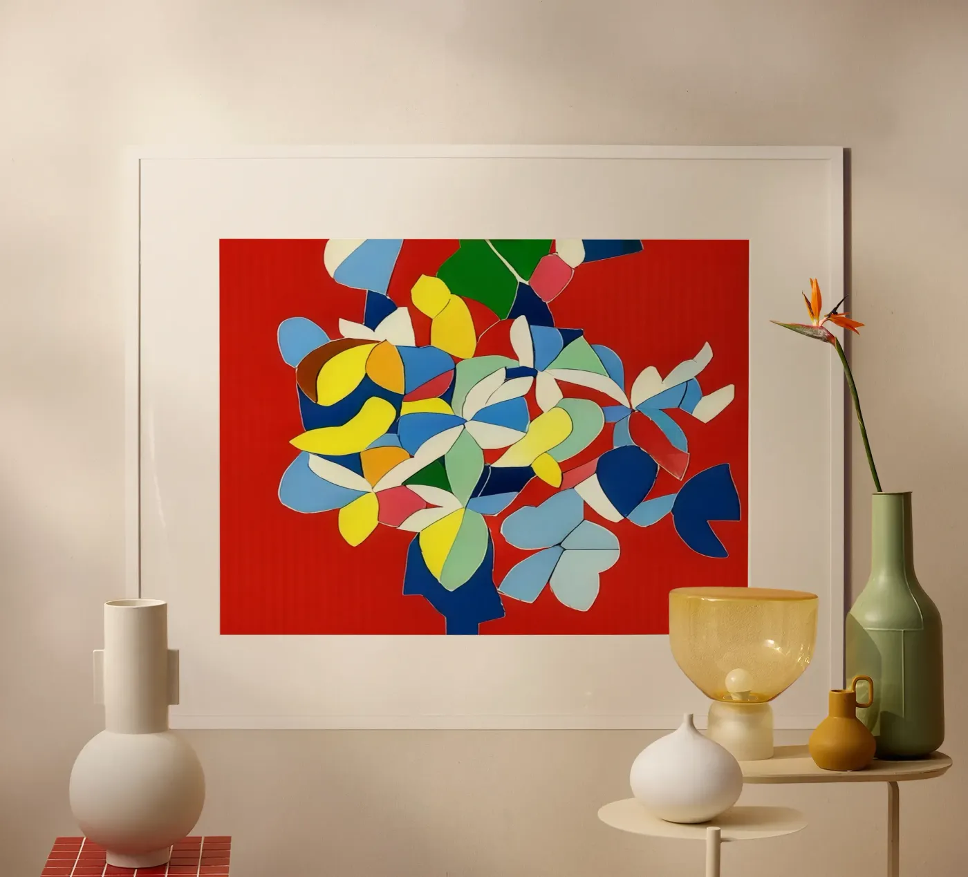 Blumen_8 poster van Abstract Art by LK
