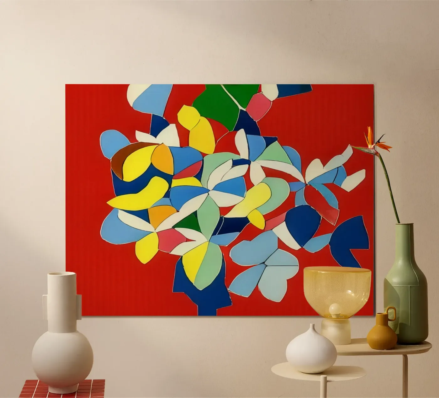 Blumen_8 poster van Abstract Art by LK