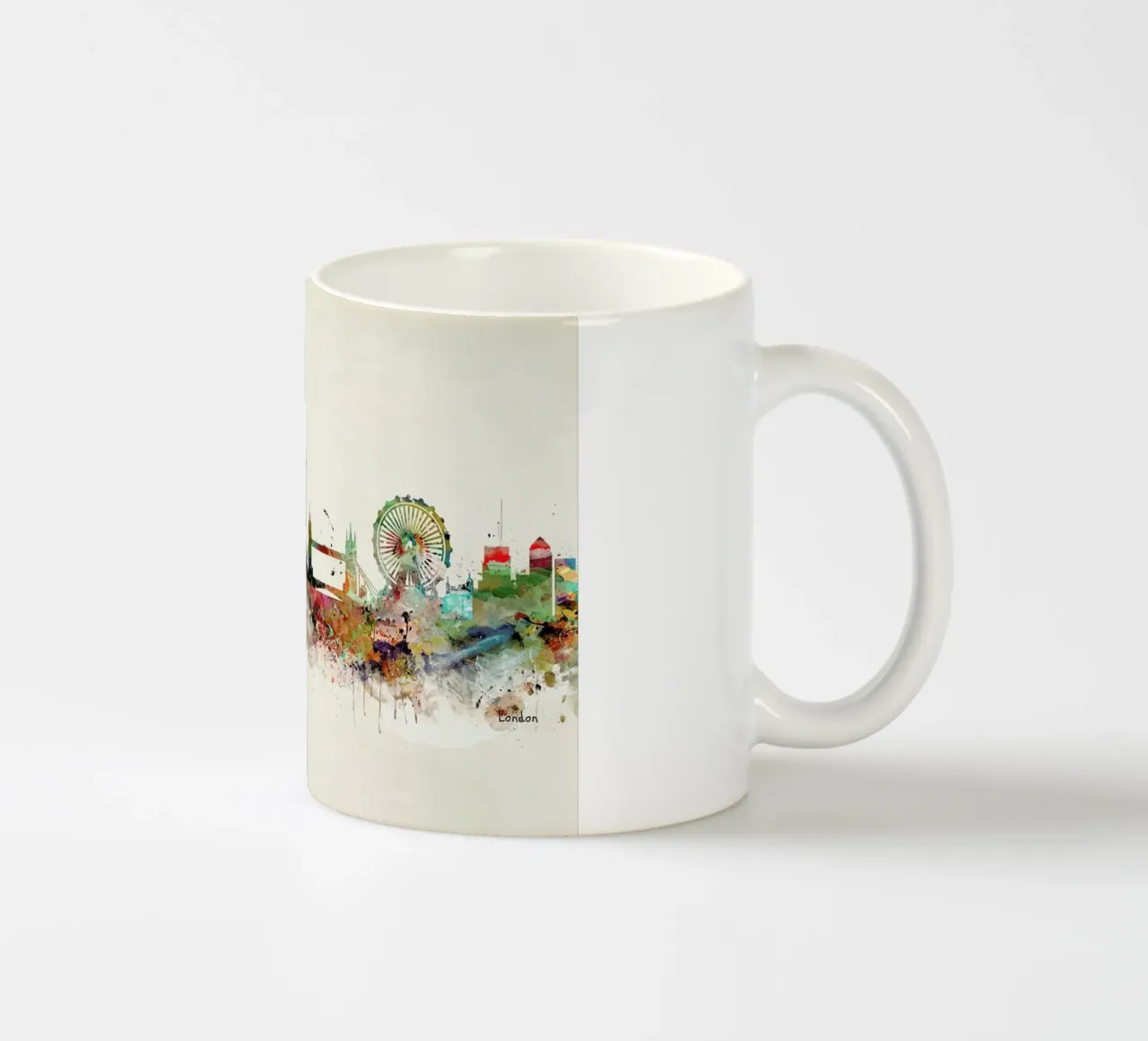 London tazza in ceramica da Brian Buckley