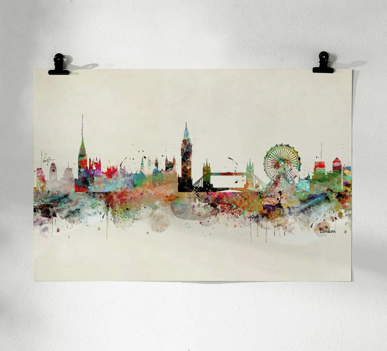 London poster de Brian Buckley