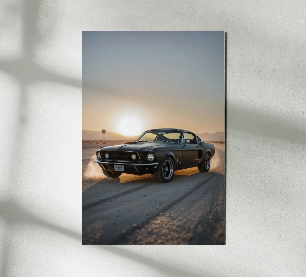 Dust Trails Behind a Classic 1967 Mustang alu-dibond by AlbertKlee