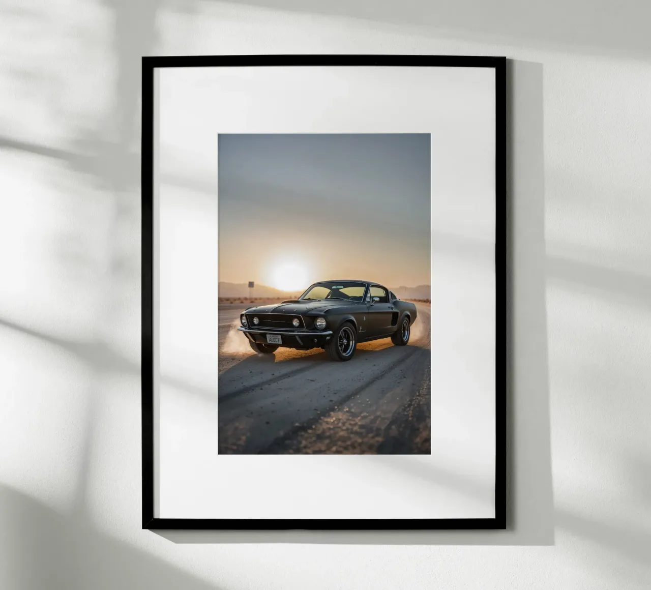 Dust Trails Behind a Classic 1967 Mustang poster by AlbertKlee