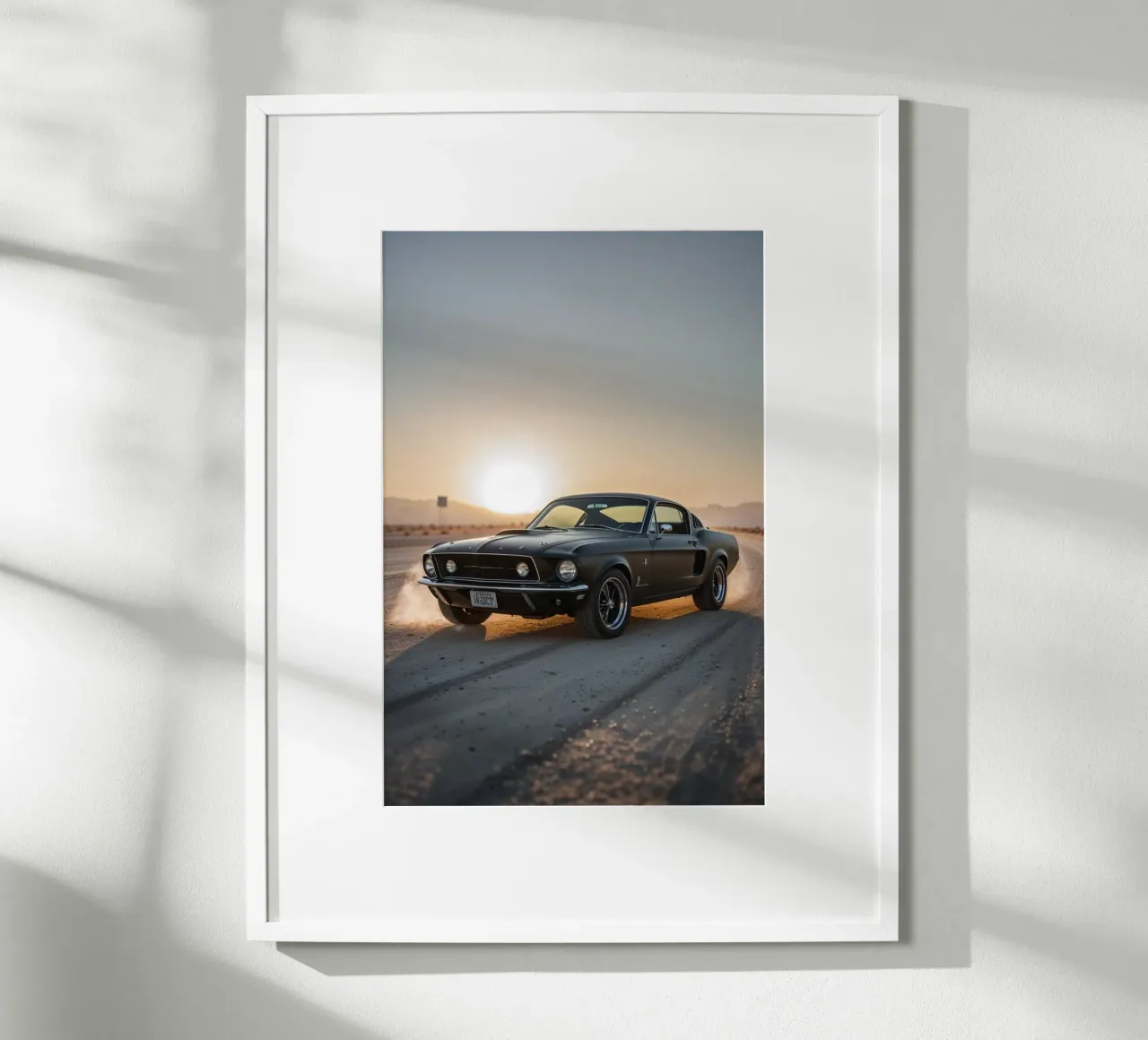 Dust Trails Behind a Classic 1967 Mustang poster by AlbertKlee