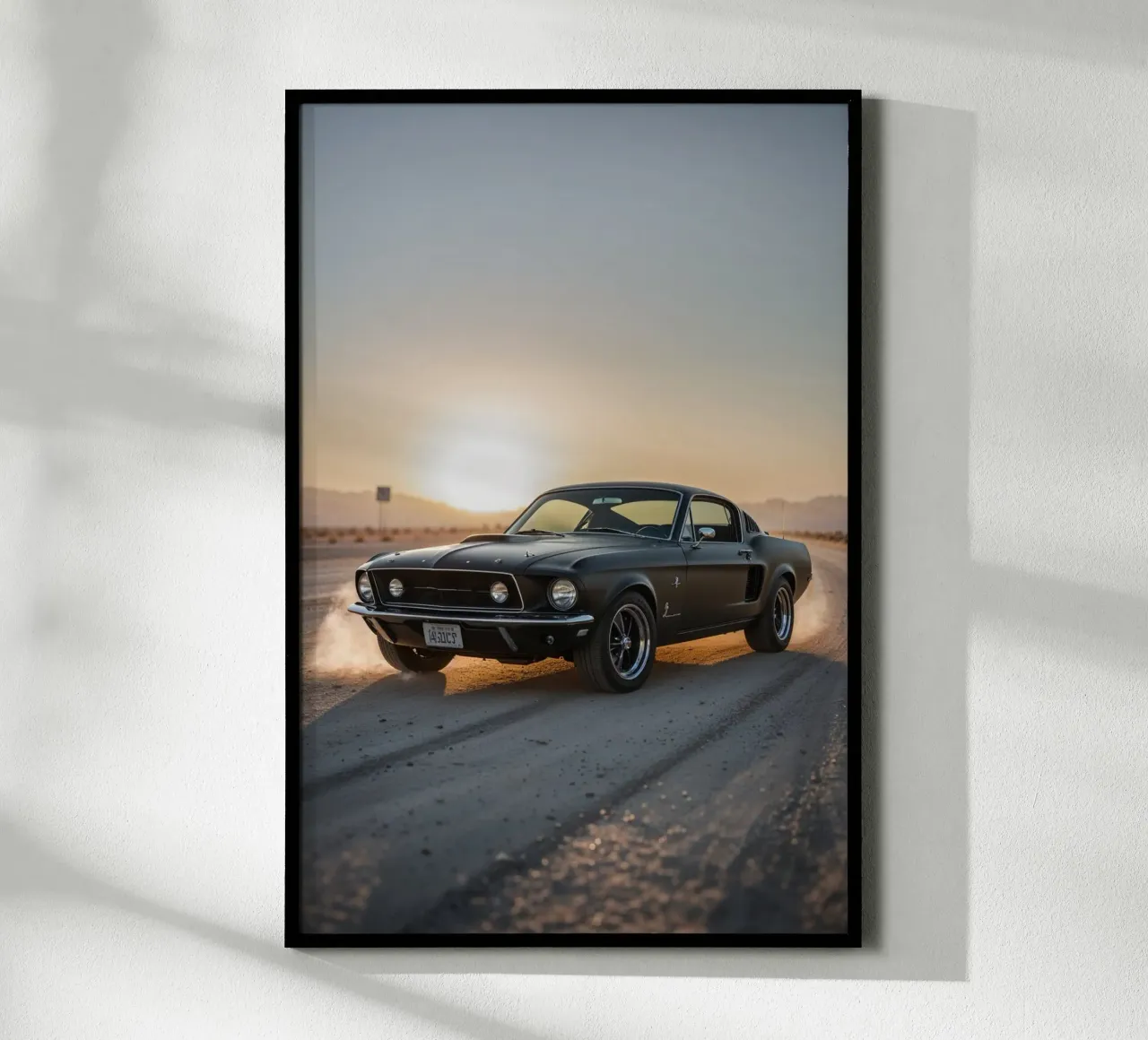Dust Trails Behind a Classic 1967 Mustang poster by AlbertKlee