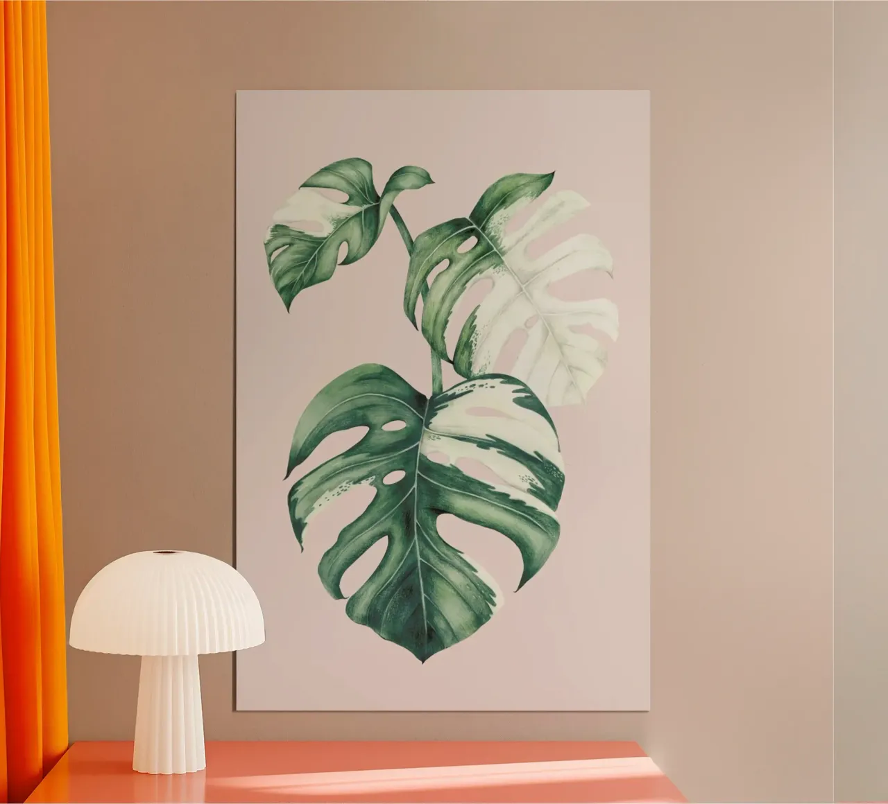 Tropical No. 4 poster con telaio in plastica da typealive