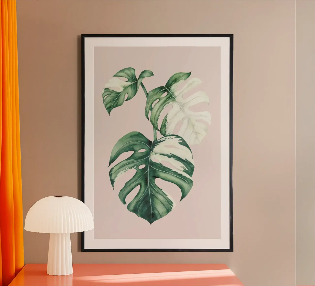 Tropical No. 4 poster con telaio in plastica da typealive