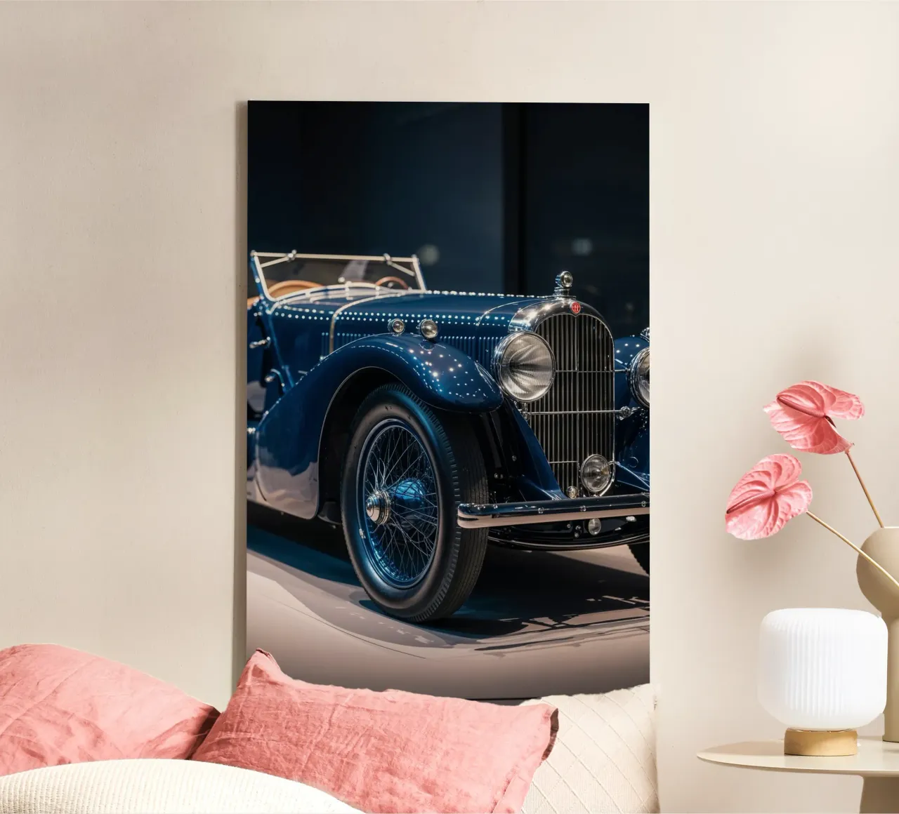 Timeless Elegance: Classic Luxury Roadster canvas met Baklijst van AlbertKlee