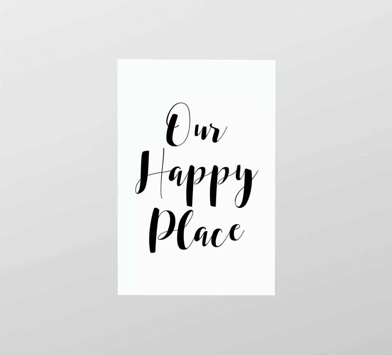 Our Happy Place autocollant de Mottos by Sinan Saydik