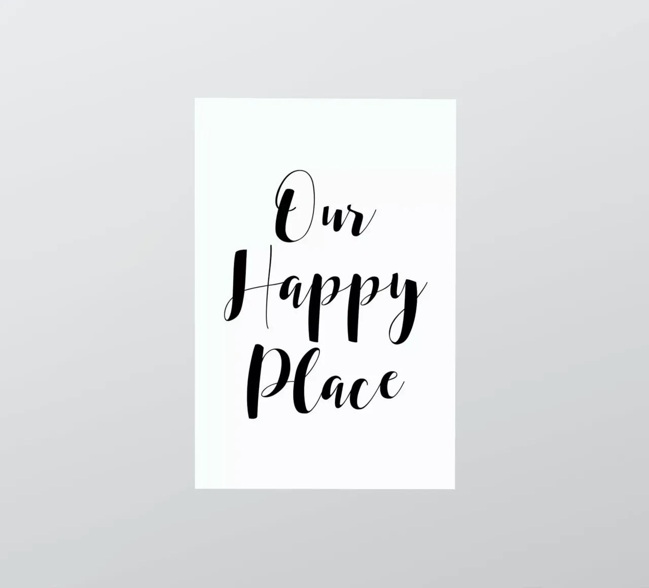 Our Happy Place sticker van Mottos by Sinan Saydik
