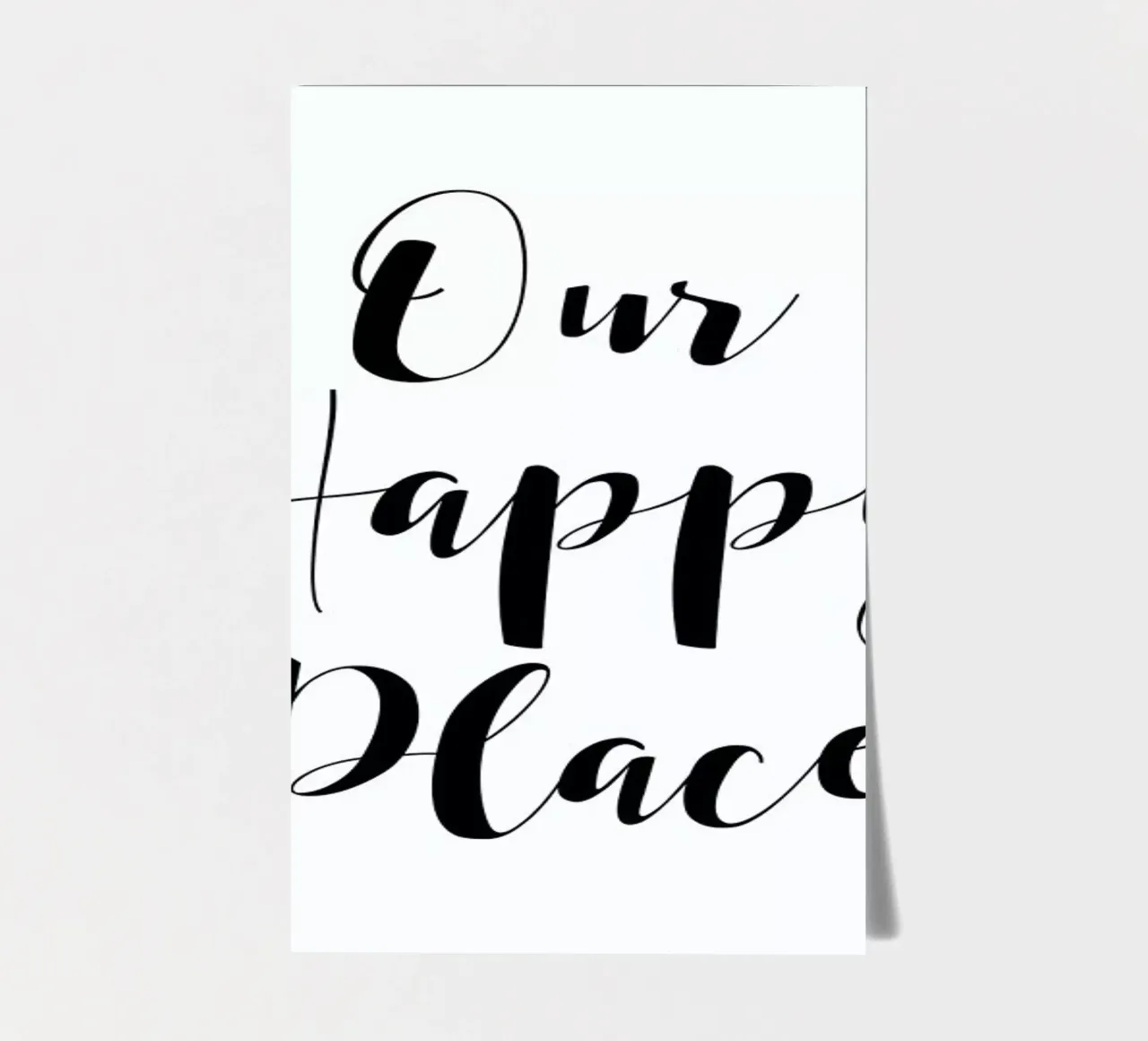 Our Happy Place stickervel van Mottos by Sinan Saydik